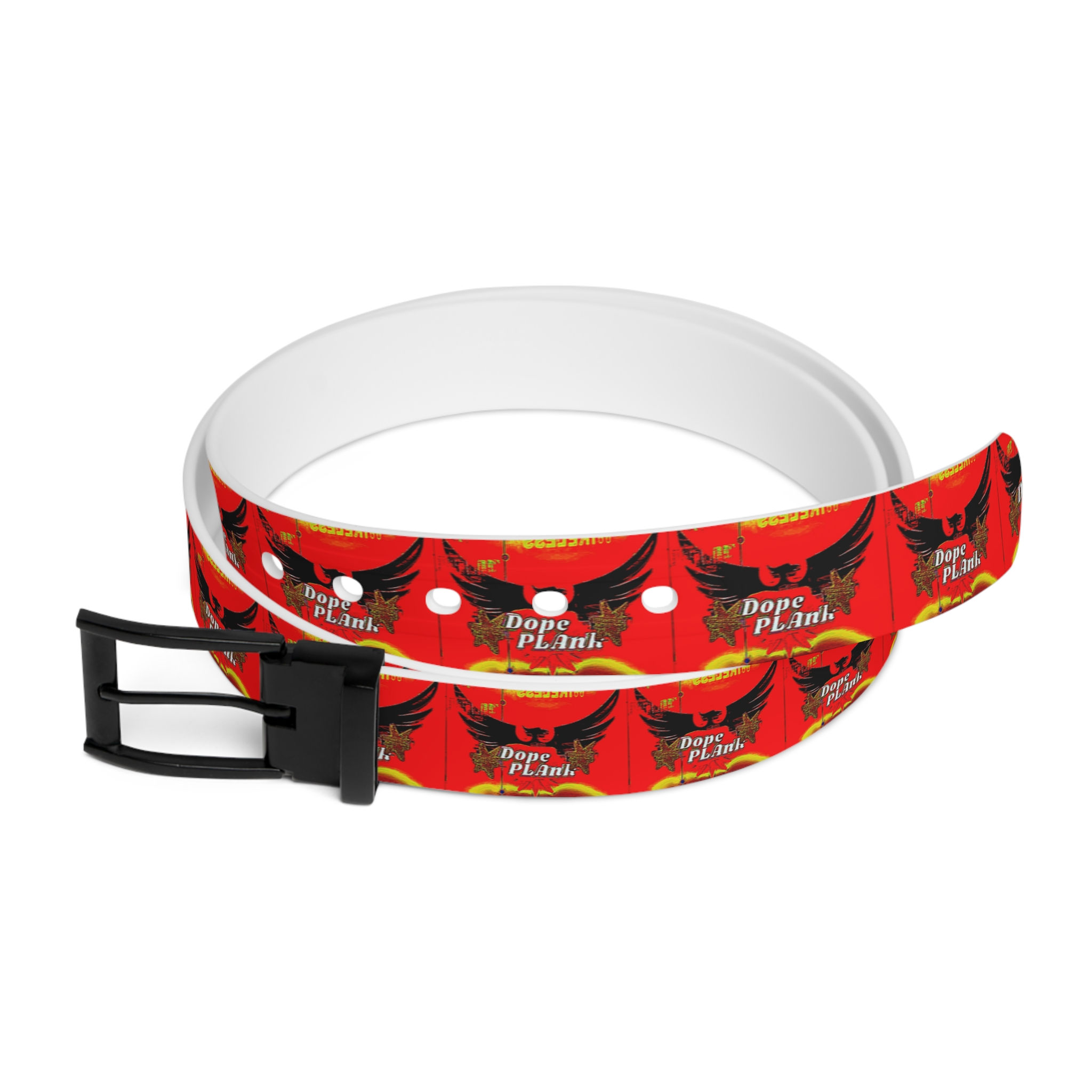 Red Eagle Graphic Belt — Bold Patriotic Streetwear Accessory