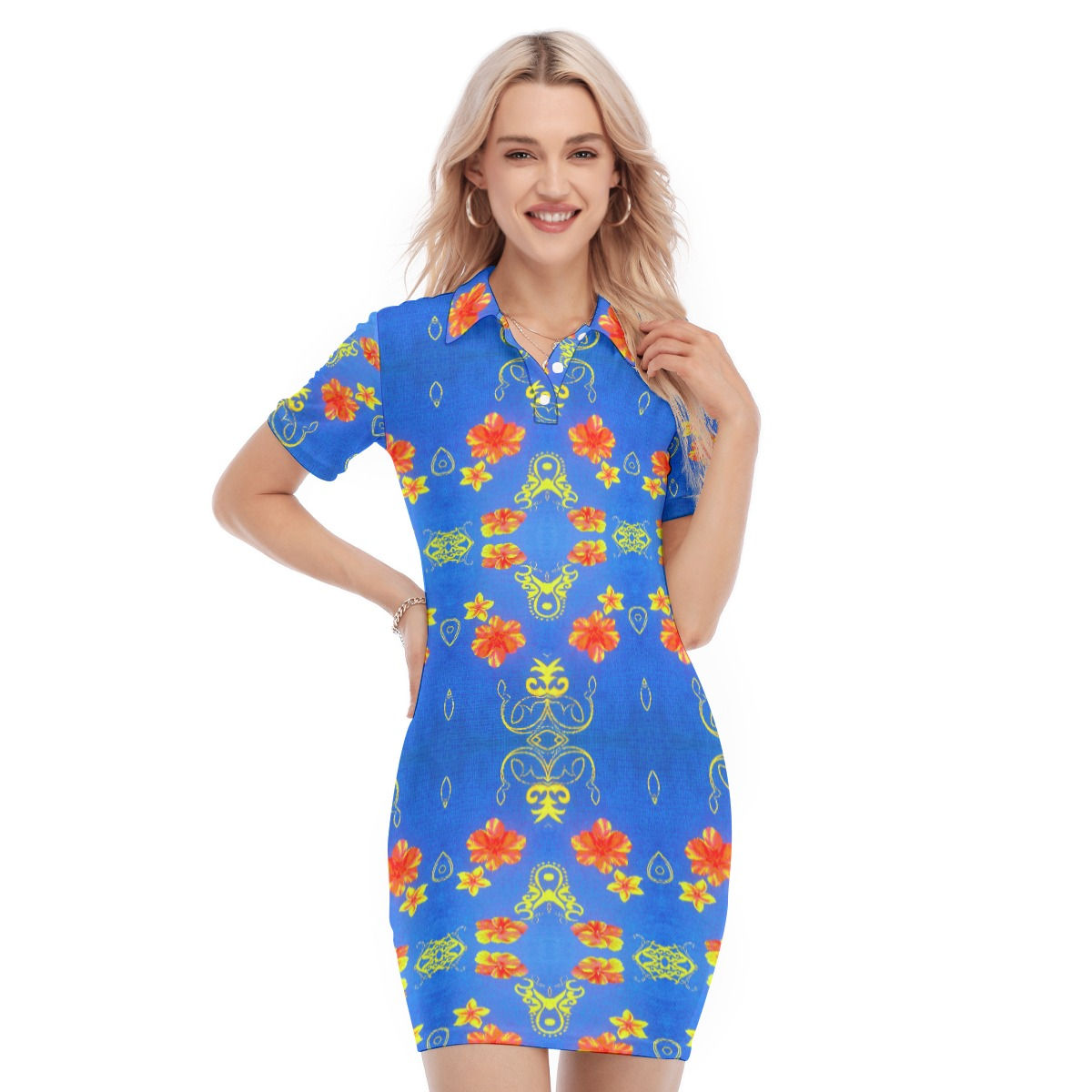 Waii Women's Polo Collar Dress