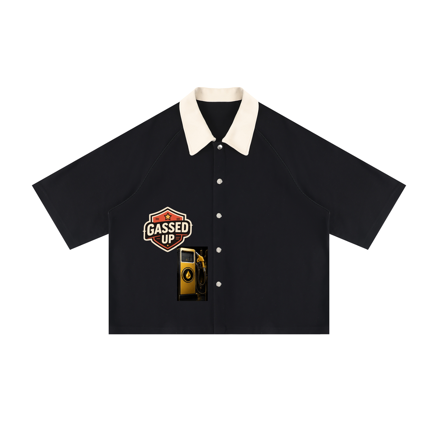 Unisex Color Block Boxy Short Sleeve Shirt