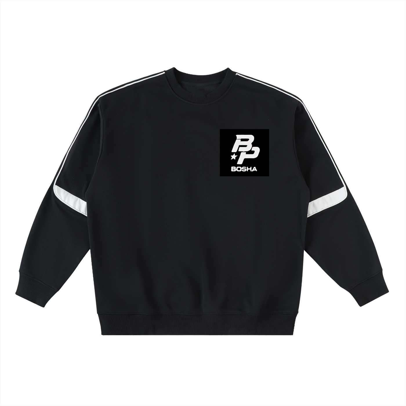 Oversized Crewneck Taped Sweatshirt