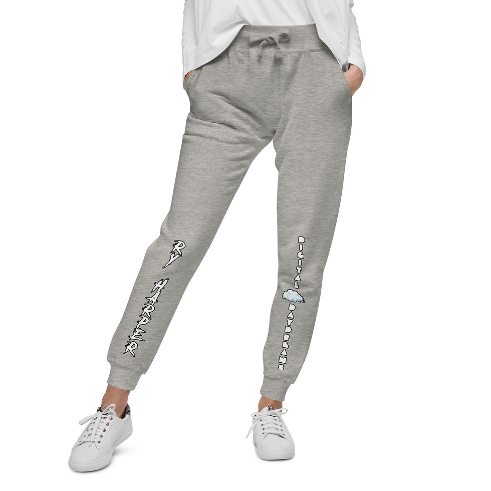 Thumbnail: Digital Daydreams Unisex Tight-Knit Fleece Sweatpants
