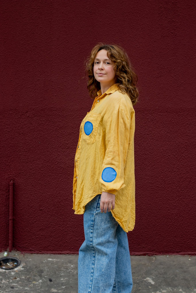 Miniatura: Camisa Amarela - Linho | Fem G
