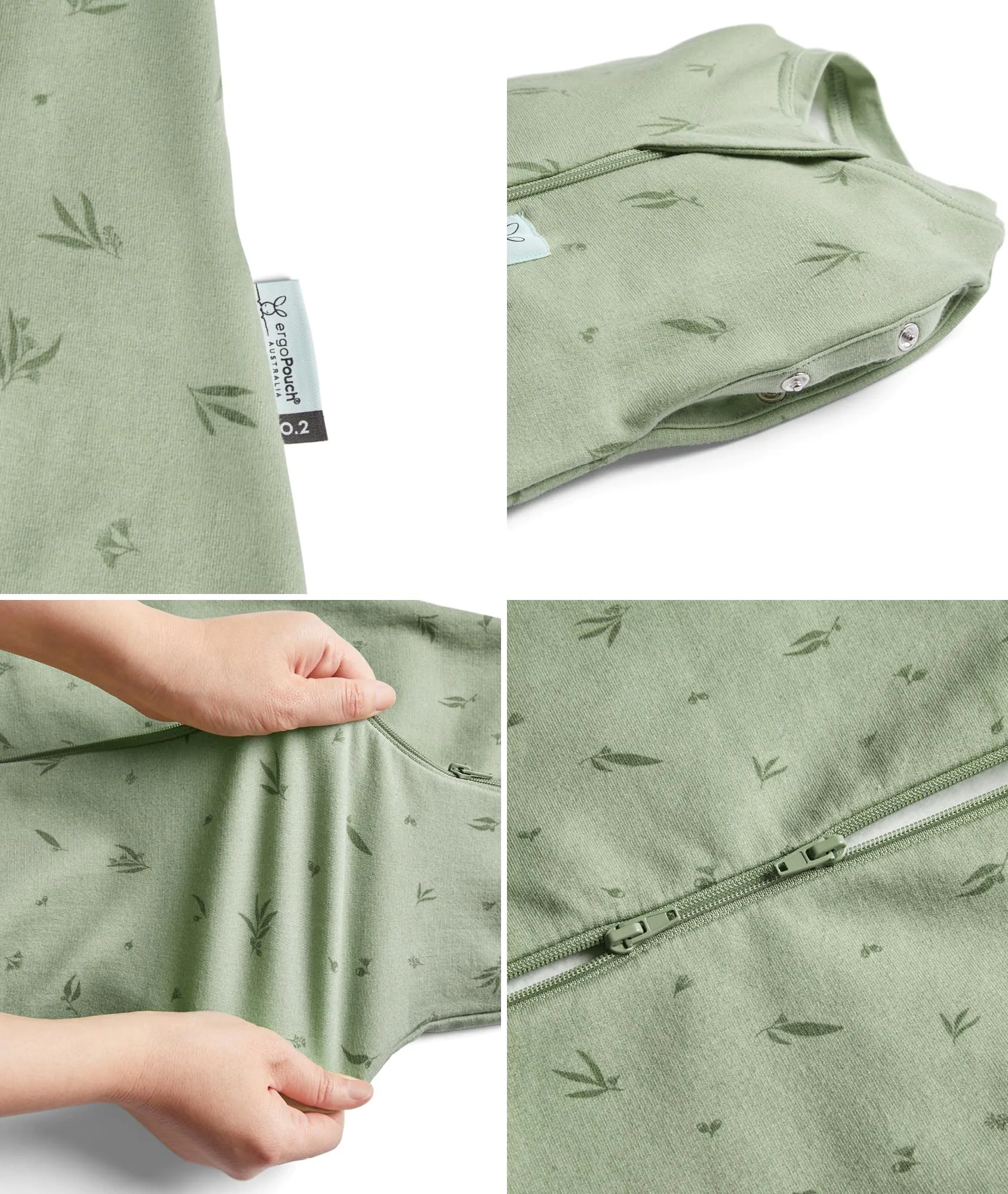Cocoon Swaddle 0.2 Tog Willow Star Sweepers