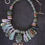Thumbnail: Pastel- Solid sterling, Paua shell, labradorite, agate, prehnite necklace