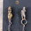 Thumbnail: Human Nature. Sterling, Shibuichi, post earrings