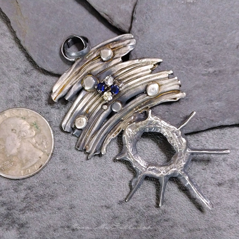 The Sun Below- Sterling, OOAK