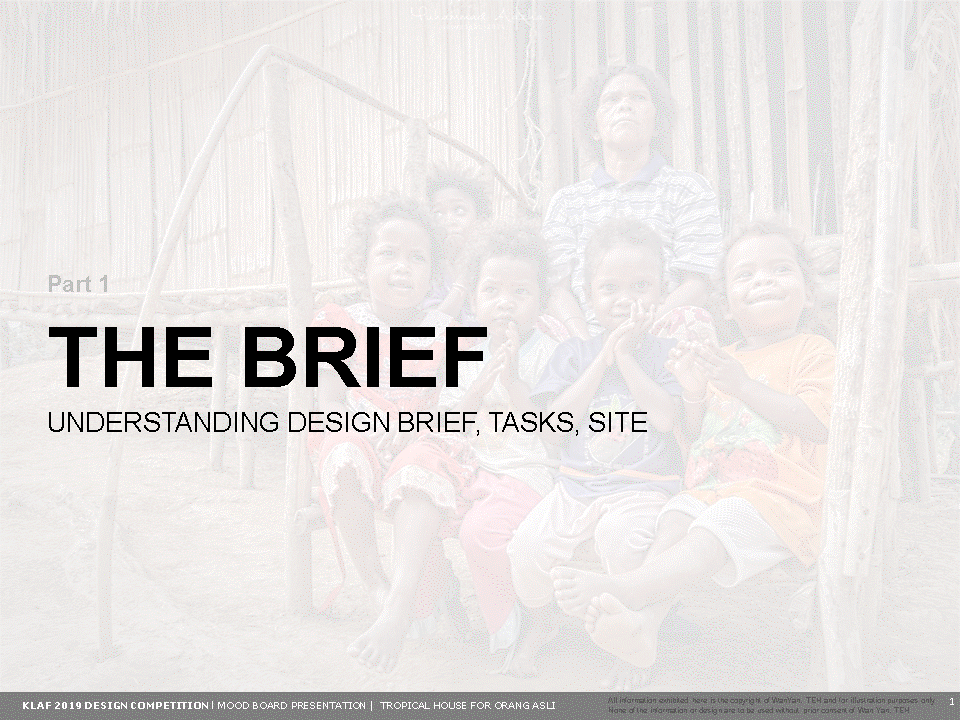 Tropical house for orang asli KLAF 2019 Design Competition. Social responsibility for all of us to aid indigenous communities in Malaysia