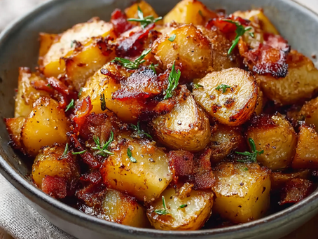 Crispy Bacon Honey Roasted Potatoes: The Ultimate Sweet and Savory Side Dish with Golden Caramelized Edges and Irresistible Smoky Flavor
