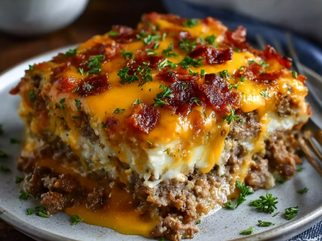 Cheesy Loaded Meatloaf Casserole: A Comforting Bake With Mashed Potatoes, Bacon, and Plenty of Melted Cheese
