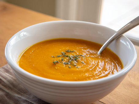 Cold Carrot And Ginger Soup With Coconut Milk That’s Bright, Creamy, And Just The Right Amount Of Spicy