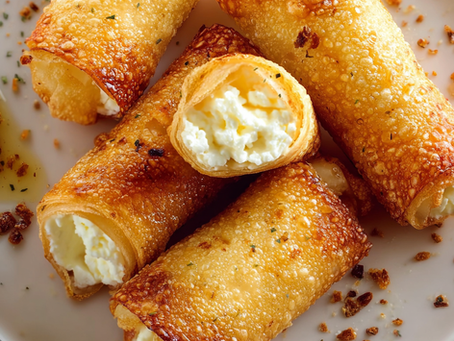 Air Fryer Crispy Feta Rolls With Golden, Shattering Phyllo and Warm Creamy Centers