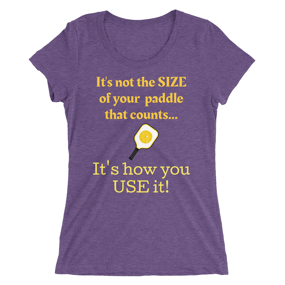 Miniatura: Pickleball 'Not the size, how you use it' Ladies' Pickleball t-shirt