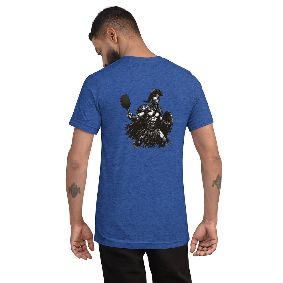 Thumbnail: Spartan Mens and Womens T-shirt Pickleball Shirt Front Back