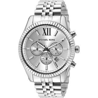 Watch michael kors silver clearance