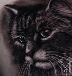 A realistic black and grey tattoo done in east London Tattoo studio