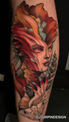 a color tattoo done in essex tattoo studio