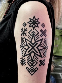 Viking rune tattoo done at monstera ink tattoo studio in east london
