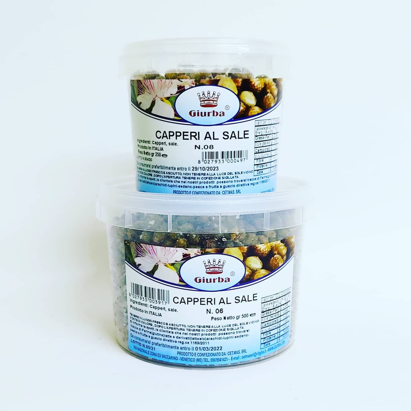 Capperi piccoli al Sale N.6 gr. 250