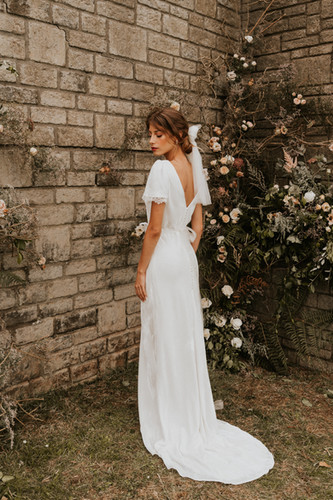 Tuscany Velvet Wedding Dress Amy Mair Couture - Main Image