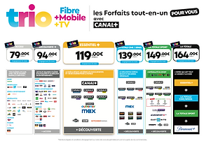 fiche tarif offre TRIO