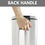 サムネイル： Better Homes & Gardens 1.3 Gallon round Kitchen Step Trash Can, Stainless Steel