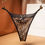Miniaturbild: Women Sexy Leopard Thong Lace Elastic Thin Low Waist G-Strings Seamless Underwea