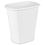 섬네일: Sterilite 2.5 Gal. Wastebasket, Plastic, Bathroom, White Trash Can