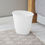 섬네일: (4 Pack) Sterilite 1.5 Gallon Oval Vanity Trash Can, Plastic, Bathroom, White