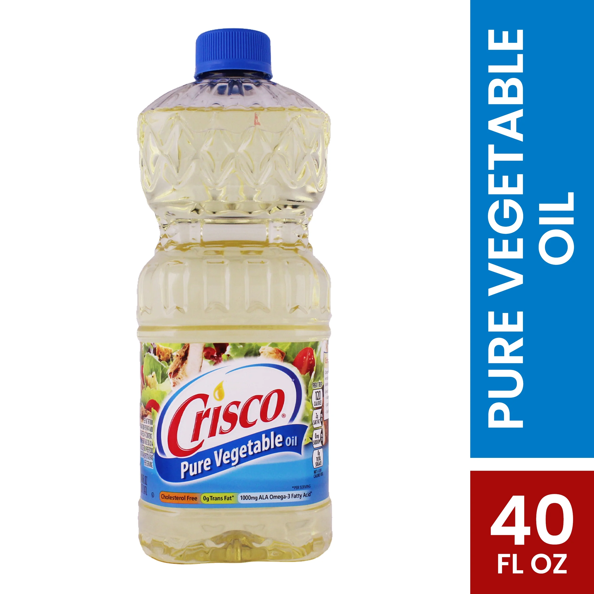Crisco Pure Vegetable Cooking Oil, 40 Fl Oz
