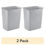 縮圖：Sterilite 3.4 Gallon Weave Trash Can, Plastic, Bedroom, Cement