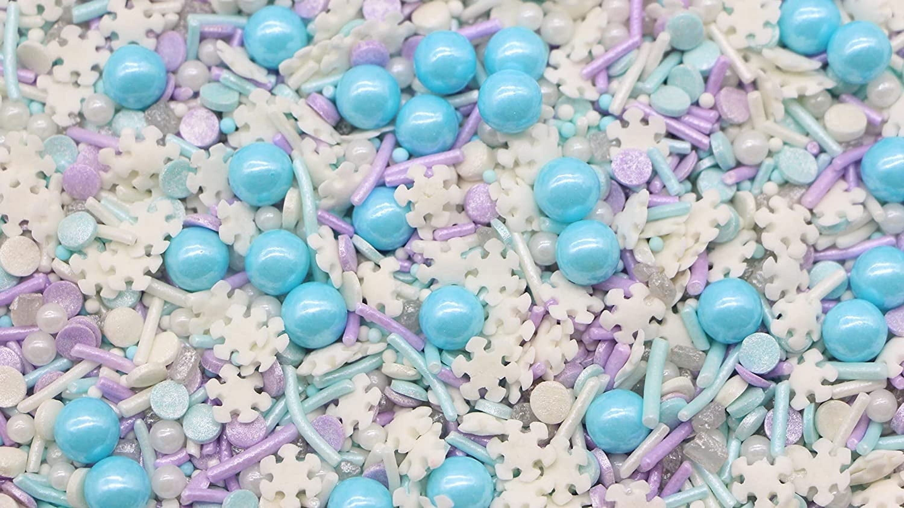 Wintertime Magic - 12 Oz Resealable Bag - Christmas Themed Sprinkles - Featuring