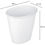 섬네일: (4 Pack) Sterilite 1.5 Gallon Oval Vanity Trash Can, Plastic, Bathroom, White