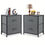 Miniaturbild: 2 Drawer Dresser Nightstand Pack Of 2 Bedroom Storage Organizer Cabinet Fabric D