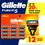 थंबनेल: Gillette Fusion5 Razor Blade Refill ,Manual Razor Men , 12 Count