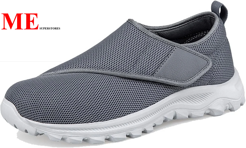 Leisure Sports Velcro Elderly Shoes with Wide and Swollen Feet for Middle-Aged a