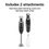 Miniature : Hamilton Beach 2 Speed Immersion Blender with Blending Wand and Whisk, 59742F