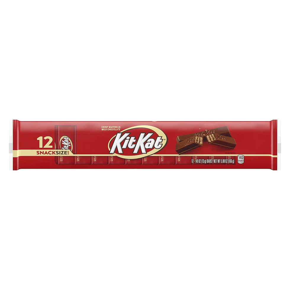 Kit Kat® Milk Chocolate Wafer Snack Size Candy, Bars 0.49 Oz, 12 Count