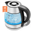 縮圖：Chefman Rapid Boil 1.2L Electric Tea Kettle with Removable Lid - Stainless Steel