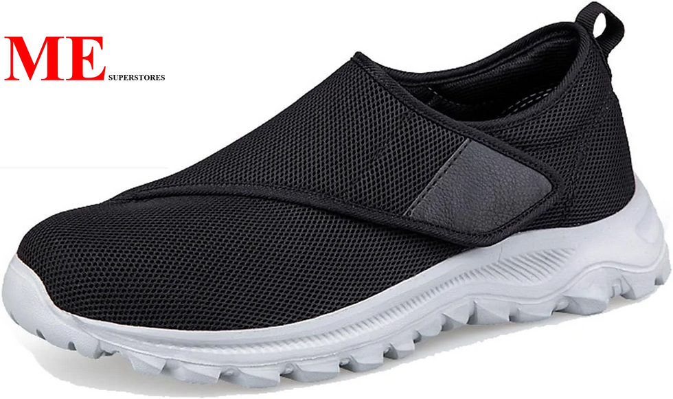 Leisure Sports Velcro Elderly Shoes with Wide and Swollen Feet for Middle-Aged a