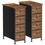 Miniature : Set of 2 Dressers for Bedroom with 4 Drawers, Fabric Closet Organizer, Chest of 