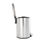 サムネイル： Better Homes & Gardens 1.3 Gallon round Kitchen Step Trash Can, Stainless Steel