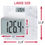 Miniature : Taylor 11.8"X 11.8" Digital Glass Body Weight Scale Battery Powered, FSA HSA Eli