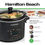サムネイル： Hamilton Beach Defrost & Go Programmable Slow Cooker, Temperature Probe, 6 Quart