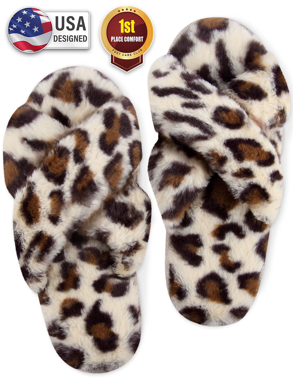 Fuzzy House Slippers for Women, Anti-Slip & Open Toe Scuff Style Home Shoes, Clo