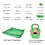 Thumbnail: Indoor Gardening Stainless Steel Tool Set, 14 Pieces, Green