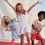 縮圖：Wonder Nation Little Girl & Big Girl Canvas Bump Toe Sneakers