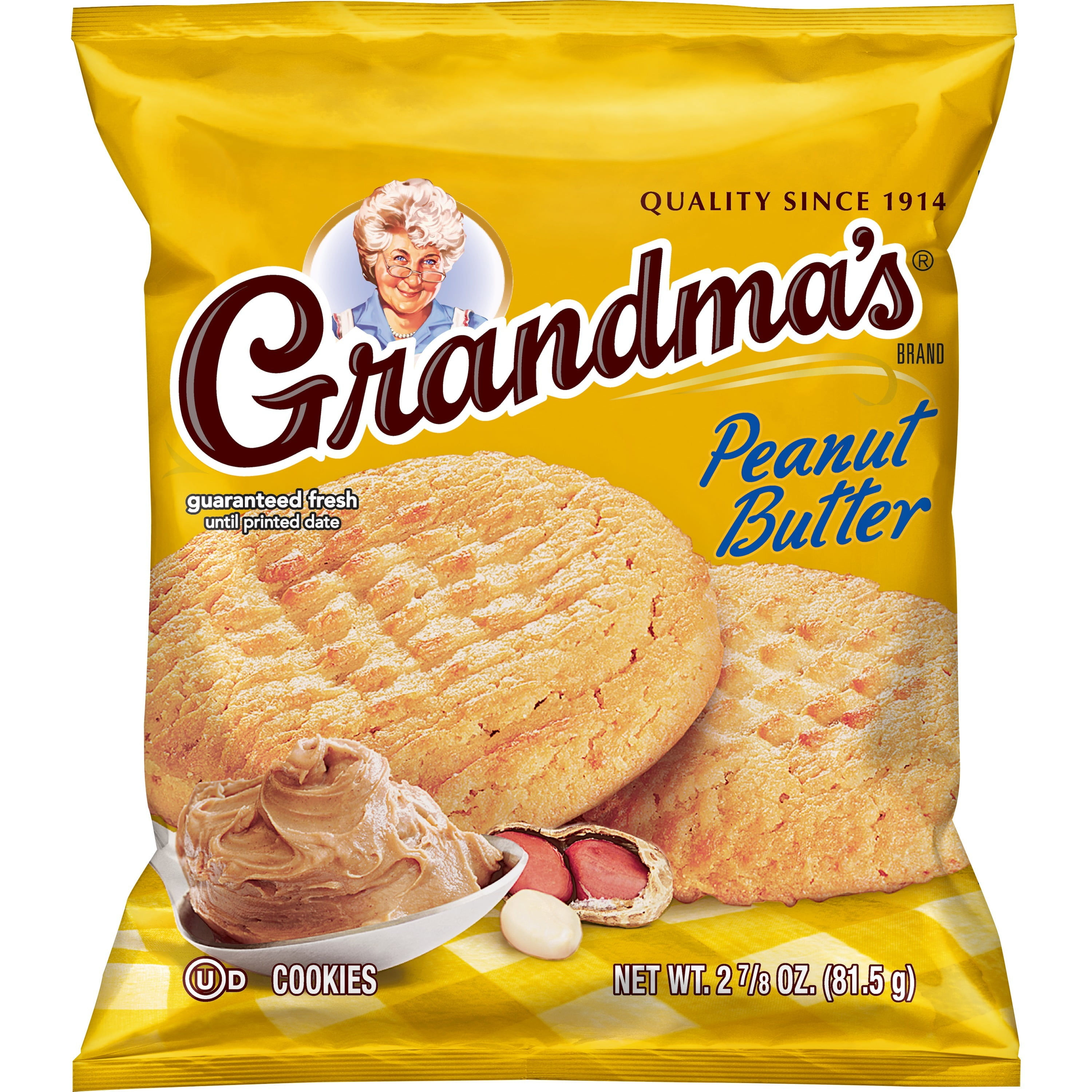 Grandma’S Cookies, Peanut Butter Cookie, 2.875 Oz Cookies Pack, (Single Pack) (P