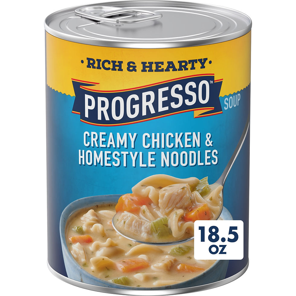 Creamy Chicken & Homestyle Noodles Soup, Rich & Hearty Canned Soup, 18.5 Oz