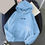Miniatura: Sudadera con capucha con estampado de letras para mujer, estilo Harajuku, de gran tamaño, para tiempo libre, con capucha