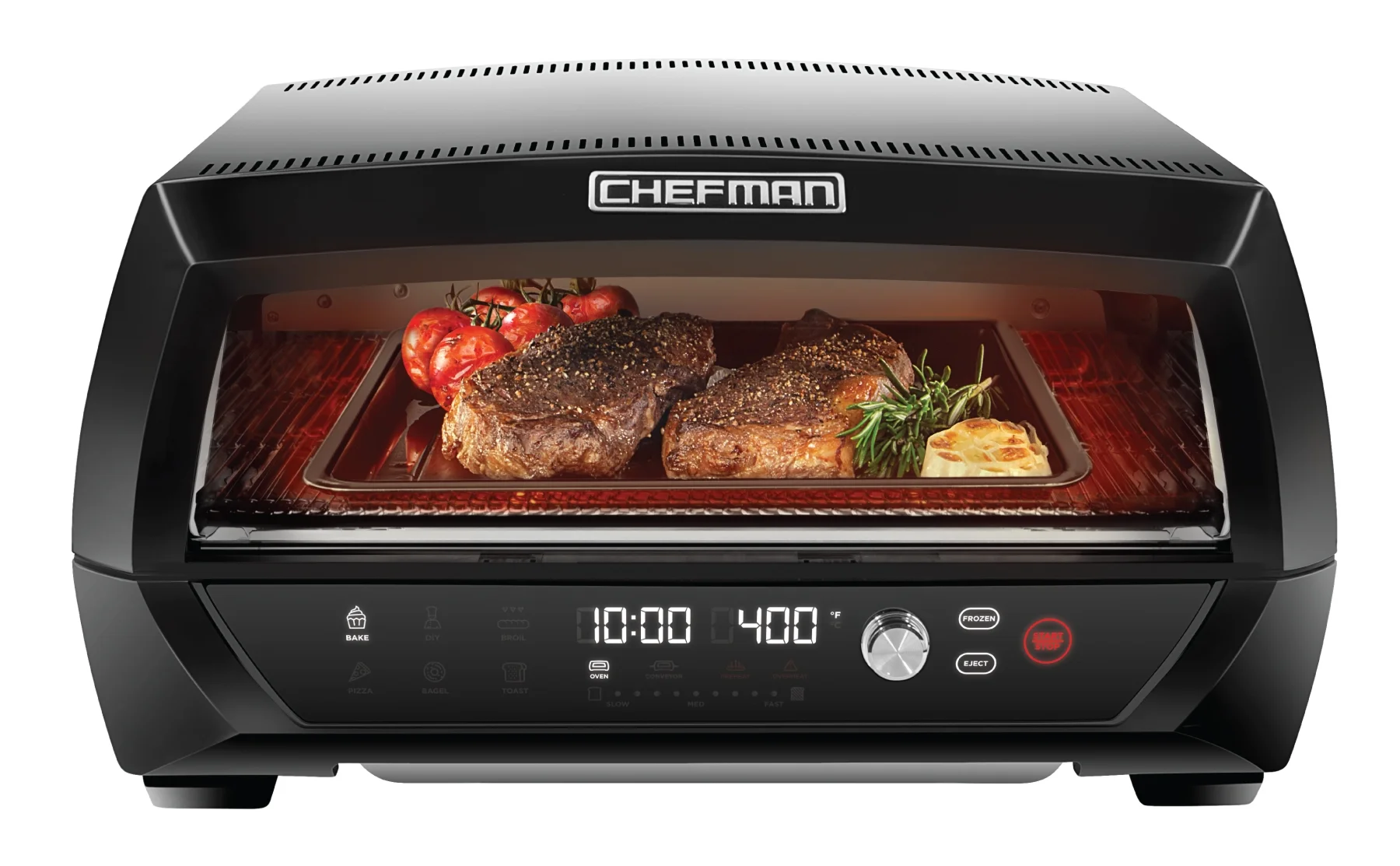 Chefman Food Mover Conveyor Toaster Oven, Stainless Steel